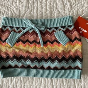 NWT Baby Missoni Knit Multi Color Pattern Skirt Sz 18 mos